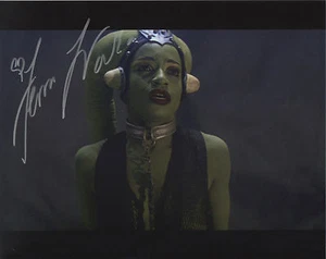 FEMI TAYLOR Signed 10x8 Photo Oola In STAR WARS Return Of The Jedi COA - Picture 1 of 1