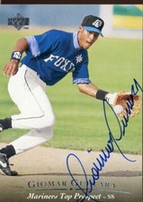 1994 Appleton Foxes GIOMAR GUEVARA Signed Card autograph AUTO MARINERS