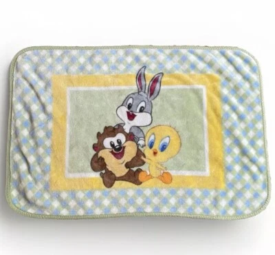 Vintage Looney Tunes Plush Baby Blanket Throw Soft - Image 1 of 4