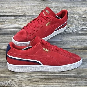 PUMA Suede Triplex Red White Blue Sneakers Mens Size 10.5 - Picture 1 of 9