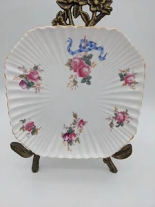 Vintage Spode Copeland's Y5775 square salad plate floral 8 1/8 in - Picture 1 of 9