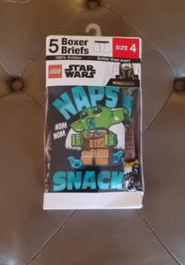Star Wars Mandalorian Boys Boxer Briefs Size 4 (5 Pack) - Picture 1 of 2