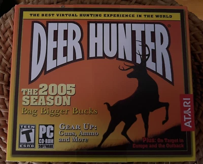 ATARI Deer Hunter The 2005 Season Jewel Case (PC 2005) NEW & SEALED Virtual Hunt - Image 1 of 4