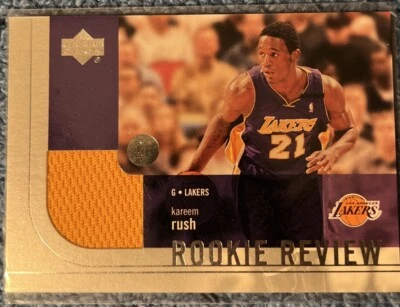 Parche de camiseta Kareem Rush 2003 Upper Deck Rookie Review #RR-KR 🔥🔥 Foto 1 de 2
