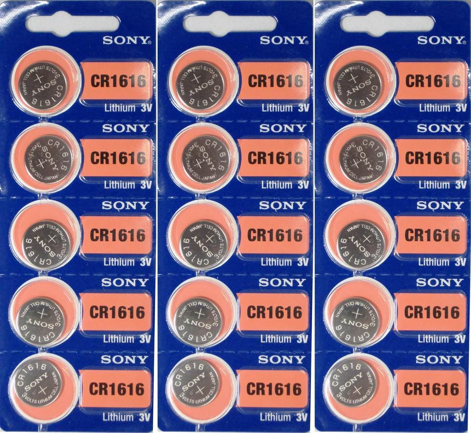 CR 1616 Sony Batería Litio 3V CR1616 Original Baterías Nuevas x 15 Foto 1 de 1