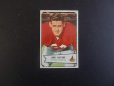 1954 BOWMAN JERRY WATFORD CARDS FOOTBALL CARD #107 EX   #783