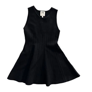 Milly Minis girls black sleeveless textured knit dress size 10 - Picture 1 of 7
