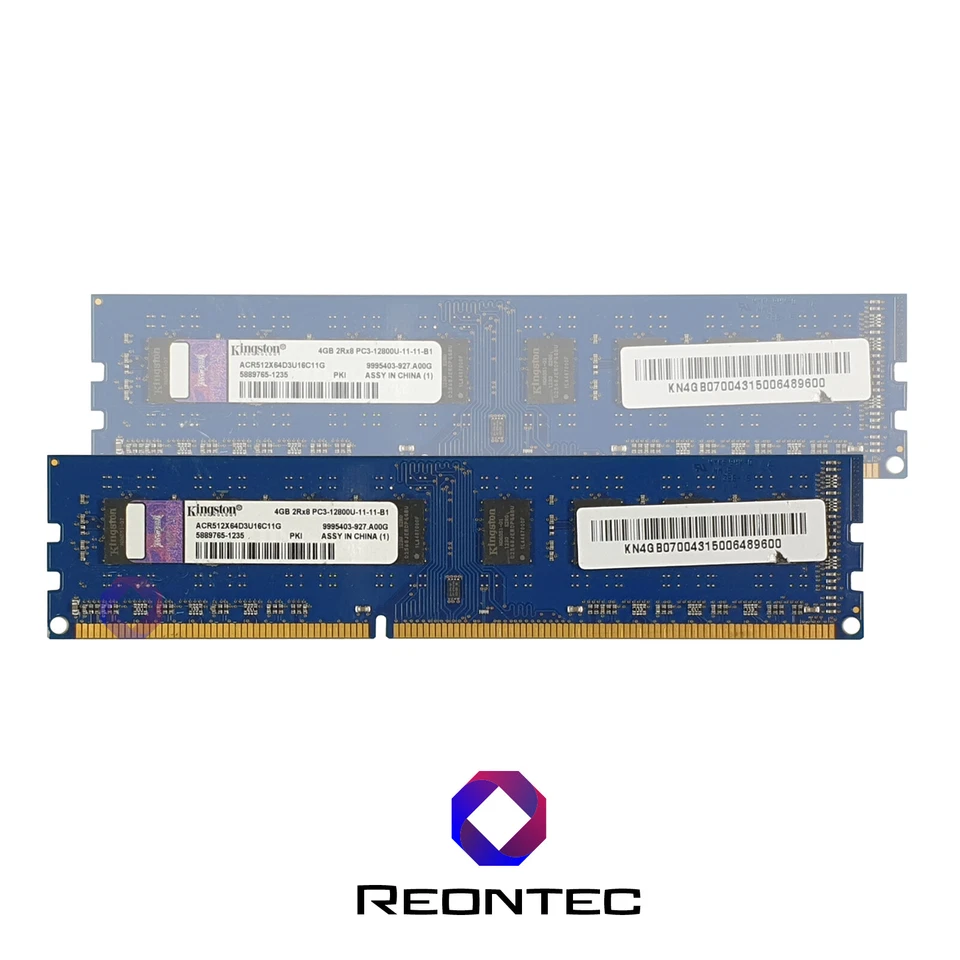 4 Go De RAM PC Kingston PC3 - 12800U DDR3 ACR512X64D3U16C11G 2Rx8 - Photo 1/1