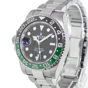 Rolex GMT-Master II "Sprite" 40mm NOS Steel Black & Green Bezel 126720 - Picture 1 of 10