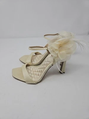 Sandalia de vestir Sam Edelman Leana con correa de flores, marfil, 7 Foto 1 de 4