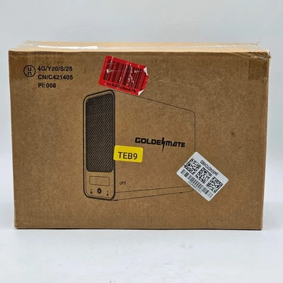 Nuevo Goldenmate UPS Pro/600W Batería Respaldo y Protector contra Sobretensiones 1000VA Foto 1 de 2