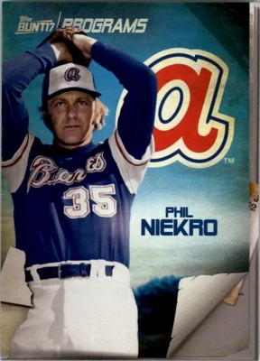 2017 Topps Bunt Programs #PRPN Phil Niekro - BB - Image 1 of 2