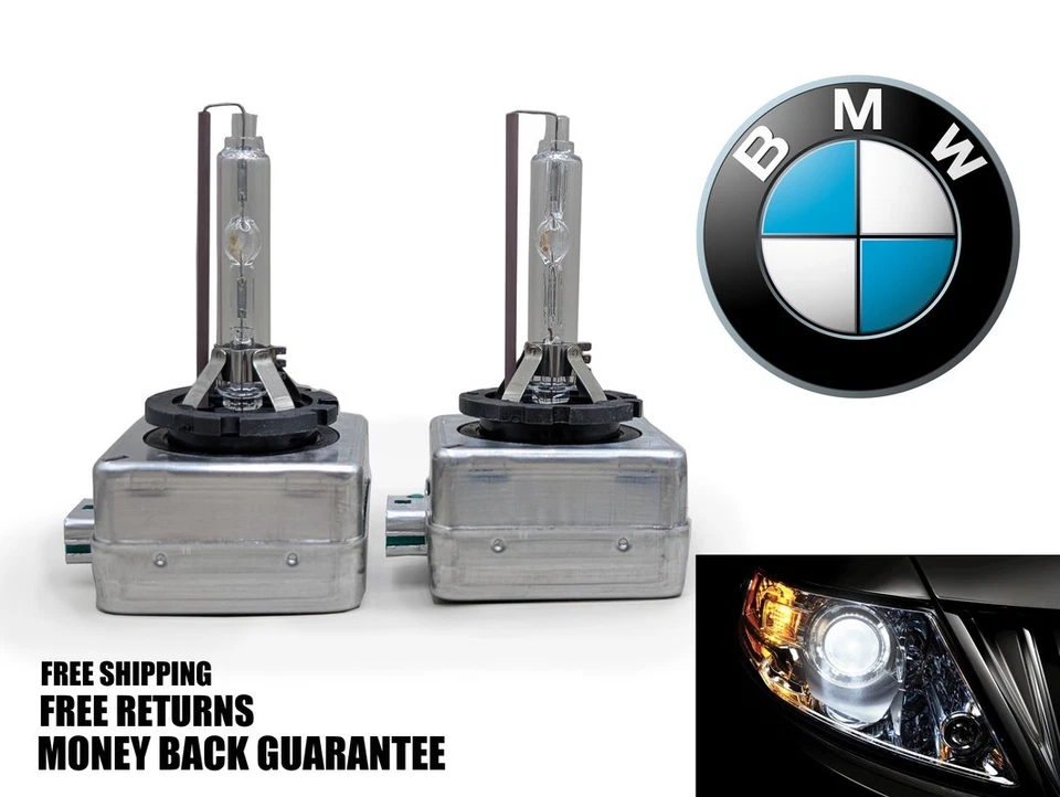6000K Diamond White HID Xenon Headlight Bulb for BMW 335I GT XDRIVE 2014-2016 x2 - Изображение 1 из 1
