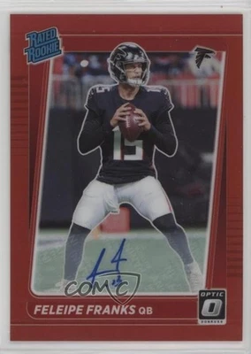 2021 Panini Donruss Optic Red Prizm 66/75 Feleipe Franks Rookie Auto RC - Image 1 of 3