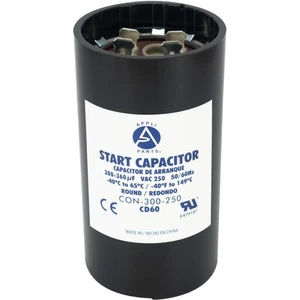 Appli Parts condensador de arranque motor 300-360 Mfd (microfaradios) uF 250 VAC universal - Imagen 1 de 8