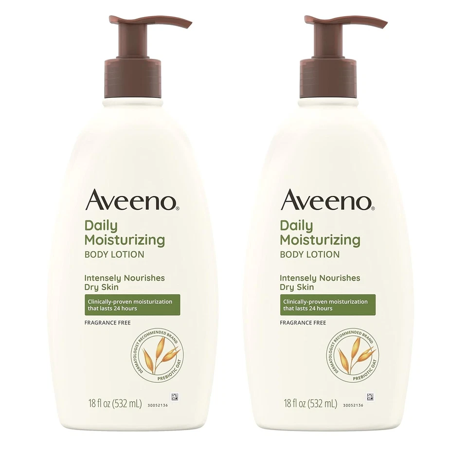 Loción hidratante diaria Aveeno Active Naturals, bomba de 18 onzas (paquete de 2) Foto 1 de 4