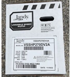 Jandy ePump 2.7 HP Variable- Speed Pump, VSSHP270DV2A