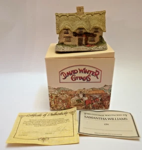 David Winter Cottage La Dower House miniatura dipinta a mano Gran Bretagna 1982 - Foto 1 di 12