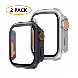 2 Pack For Apple Watch 10 9 8 7 6 SE iWatch 41/44/45/46mm Case+Screen Protector - Picture 1 of 21