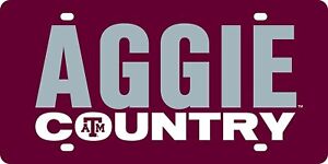 Texas A&M University Aggies Premium Laser Cut Tag License Plate, Country...