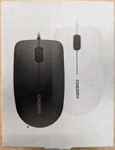 Cherry MC 1000 USB Wired Mouse - 3 Button, Scroll Wheel, 1200 DPI (Pale Grey) - Picture 1 of 2
