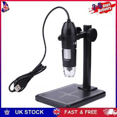 1600X Professional USB Digital Microscope With Lift Stand Zoom Endoscope Camera • 18.39£