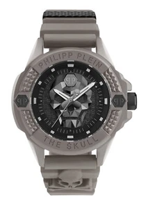 Philipp Plein Herren Uhr Analog Quarz THE $KULL ECOCERAMIC PWUBA0323 Silikon - Bild 1 von 5
