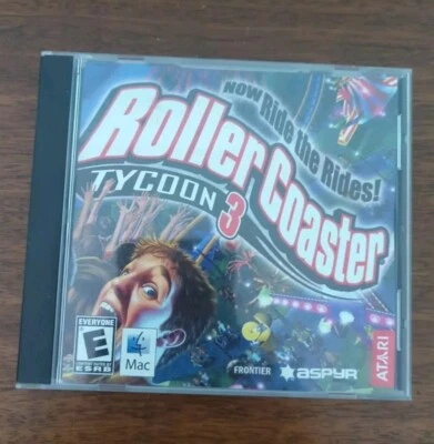 Roller Coaster Tycoon 3 Mac DVD Video Game Aspyr Atari - Image 1 of 3
