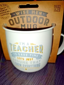 LEHRER - Tasse Tee / Kaffee Outdoor Camping / Reisen / Gartenarbeit / Picknicks - Bild 1 von 2