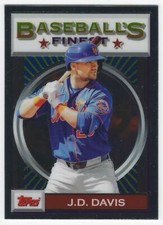2020 Topps Finest Flashbacks #192 J.D. Davis - New York Mets