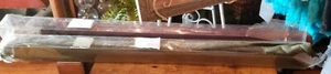 xx..Brown suede look Roman shade 36x72 - Picture 1 of 2