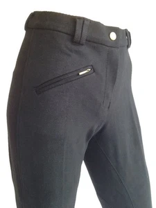 Ladies Black Jodhpurs, Womens Black Jodhpurs, Jods. Sizes 8,10,12,14,16,18 - Picture 1 of 6