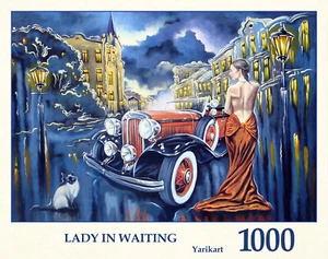 Tau Puzzles-1000 Random Cut Pieces-Lady In Waiting - Picture 1 of 3