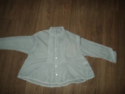 elemente clemente zarte steingraue bluse mit biesen gr 1 36 edel - Bild 1 von 4