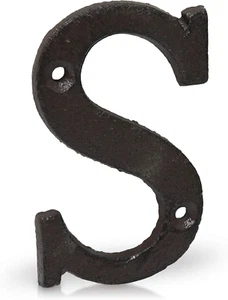 3-Inch Cast Iron Letters for Wall and Mailbox - Letter S - Industrial Design Mai - Picture 1 of 12