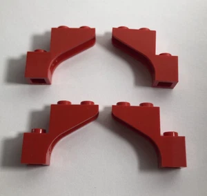 4 x Lego, 88292, Red Modified Arch 1x2x3, City, Arctic, Castle, Knights, Castle - Picture 1 of 2