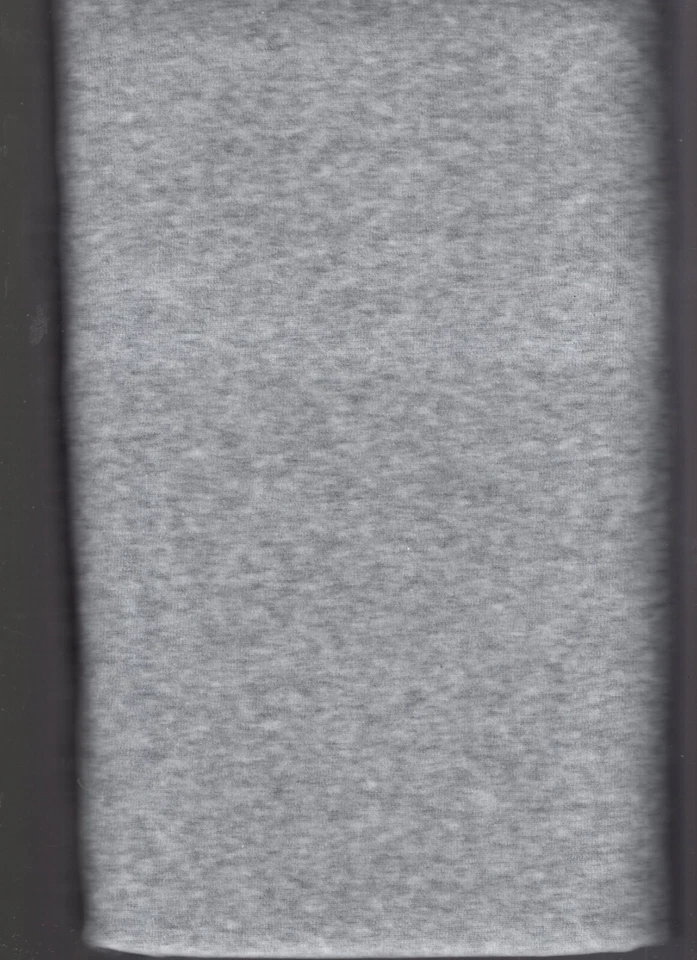 2/3 yard velour fabric grey heather 80% cotton 20% polyester 58" wide - Image 1 of 1