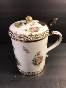 Antique Meissen Porcelain Beer Stein/ Tankard / AR Blue Mark/ Germany C.1880 - Picture 1 of 12