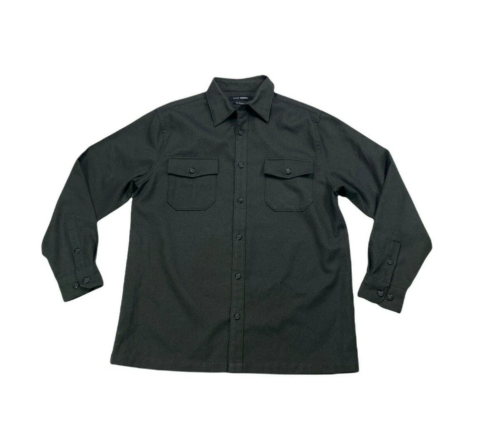 Camisa John Henry Fleece City Dressing Botón Delantero Para Hombre Talla L Gris Carbón Foto 1 de 4