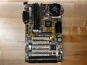 Main Board Soyo SY-5EMA+ V1.1 Super Socket 7 + AMD K6-2/450AFX + 384MB SDRAM - Foto 1 di 7