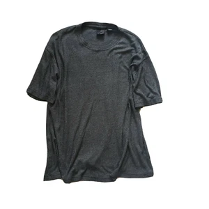 Camiseta para hombre J. Ferrar 2XL gris acanalada pesada cuello redondo mezcla de rayos manga corta - Imagen 1 de 8