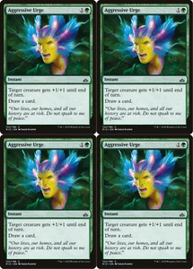 Magic The Gathering 2018 agresivo impulso - instantáneo - tarjeta mágica x4 copias - Imagen 1 de 2