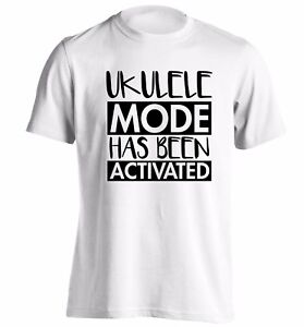 Ukulele mode activated, t-shirt music lyrics instrument musician funny 4000