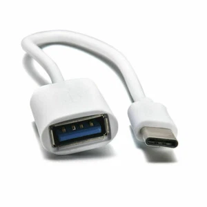 USB-C 3.1 Type C Male to USB 3.0 Type A Female OTG Adapter Converter Cable White - Picture 1 of 1