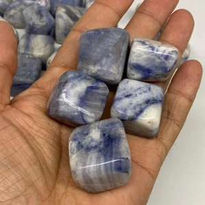 1000g, 0.7"-1.1", 43pcs, Afghanite Tumbled Crystal Stones @Afghanistan, B26656 - Picture 1 of 11