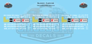 Kasgro Caboose Red'N'Ready HO Decalcomanie scala 1:87 - Foto 1 di 1
