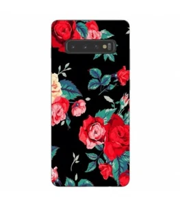 Coque Galaxy S10 Fleur Rose Rouge vintage - Photo 1 sur 1