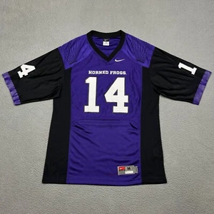 VINTAGE Nike Team TCU Andy Dalton 14 Football Jersey Mens Medium Horned Frogs - Picture 1 of 9