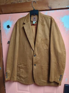 Territory Ahead Brown Striped Sports Jacket Blazer Men XL 2 Button  - Picture 1 of 11