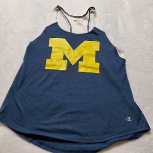 Michigan Wolverines Womens Sports Shirt Sz Small Blue tank top Basketball 